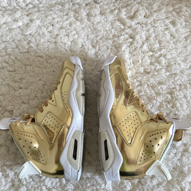 Authentic Air Jordan 6 Pinnacle Gold